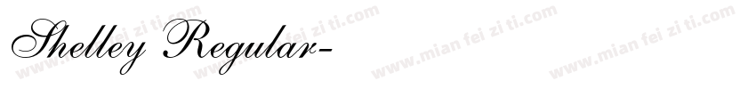 Shelley Regular字体转换